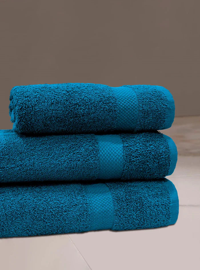 3 PCs Towel Pack-Turk Blue