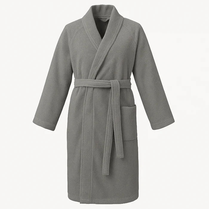 Cotton Bathrobe-Grey