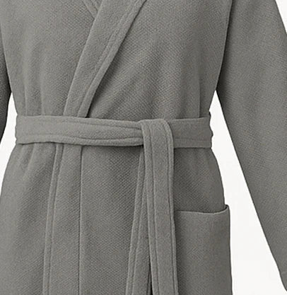 Cotton Bathrobe-Grey