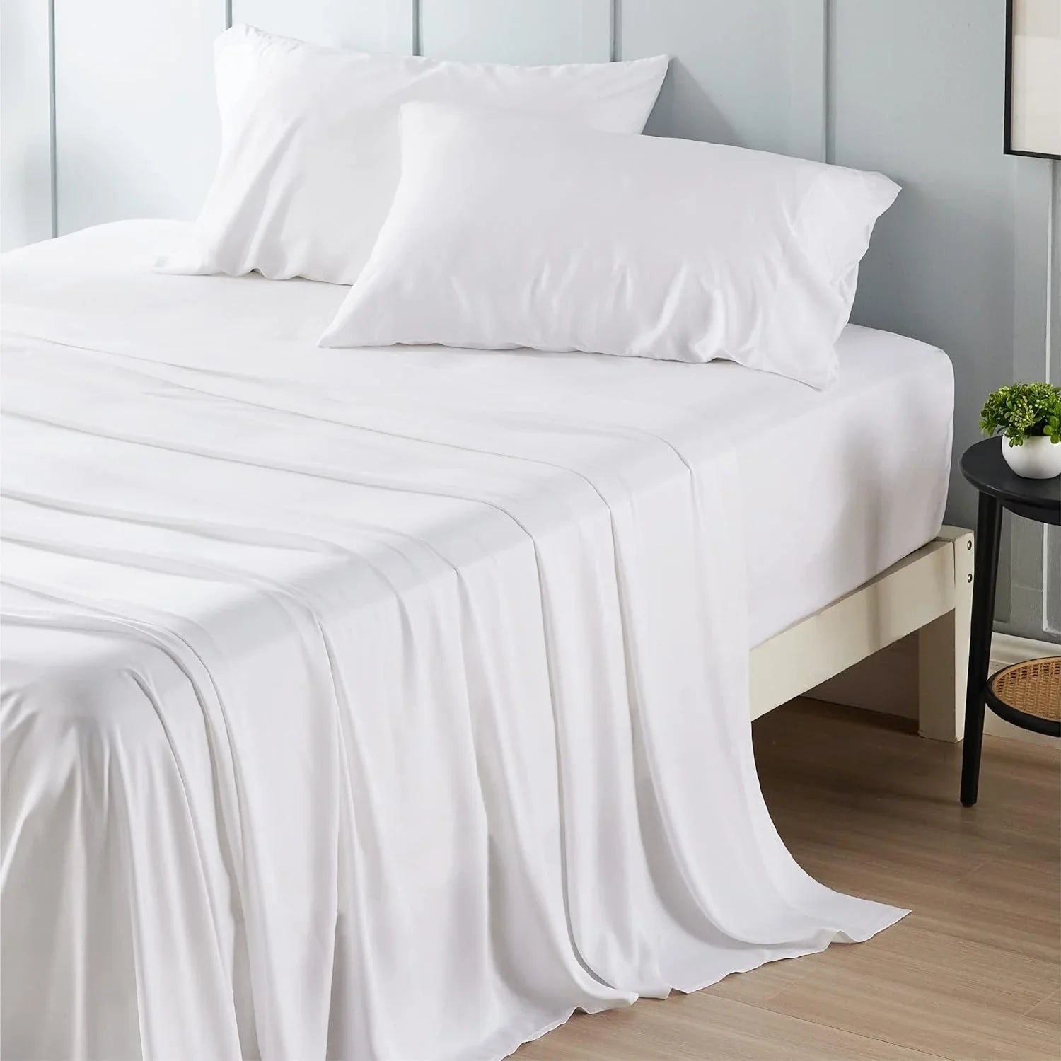 100% Cotton Bedsheet- White