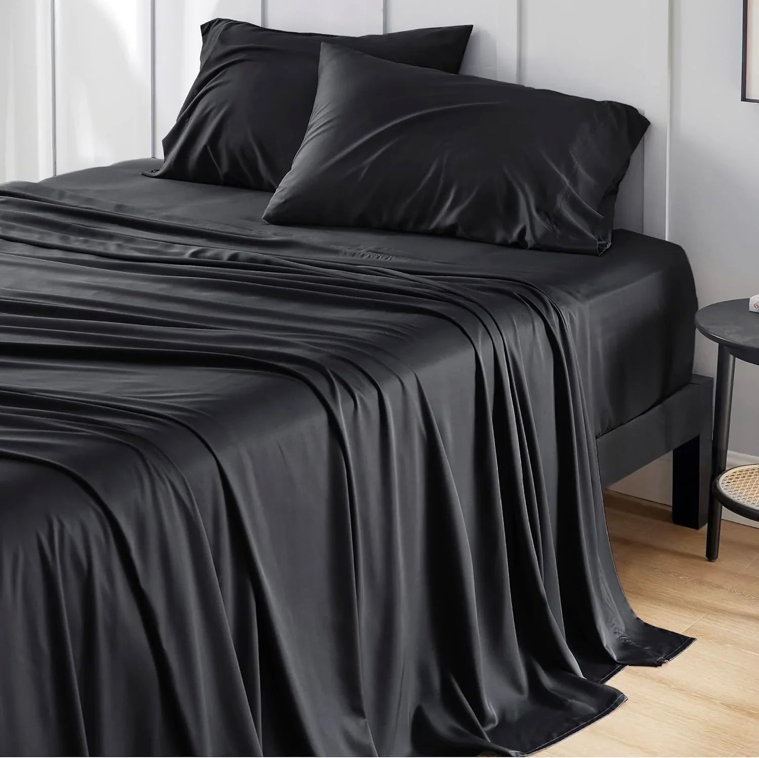100% Cotton Bedsheet- Black