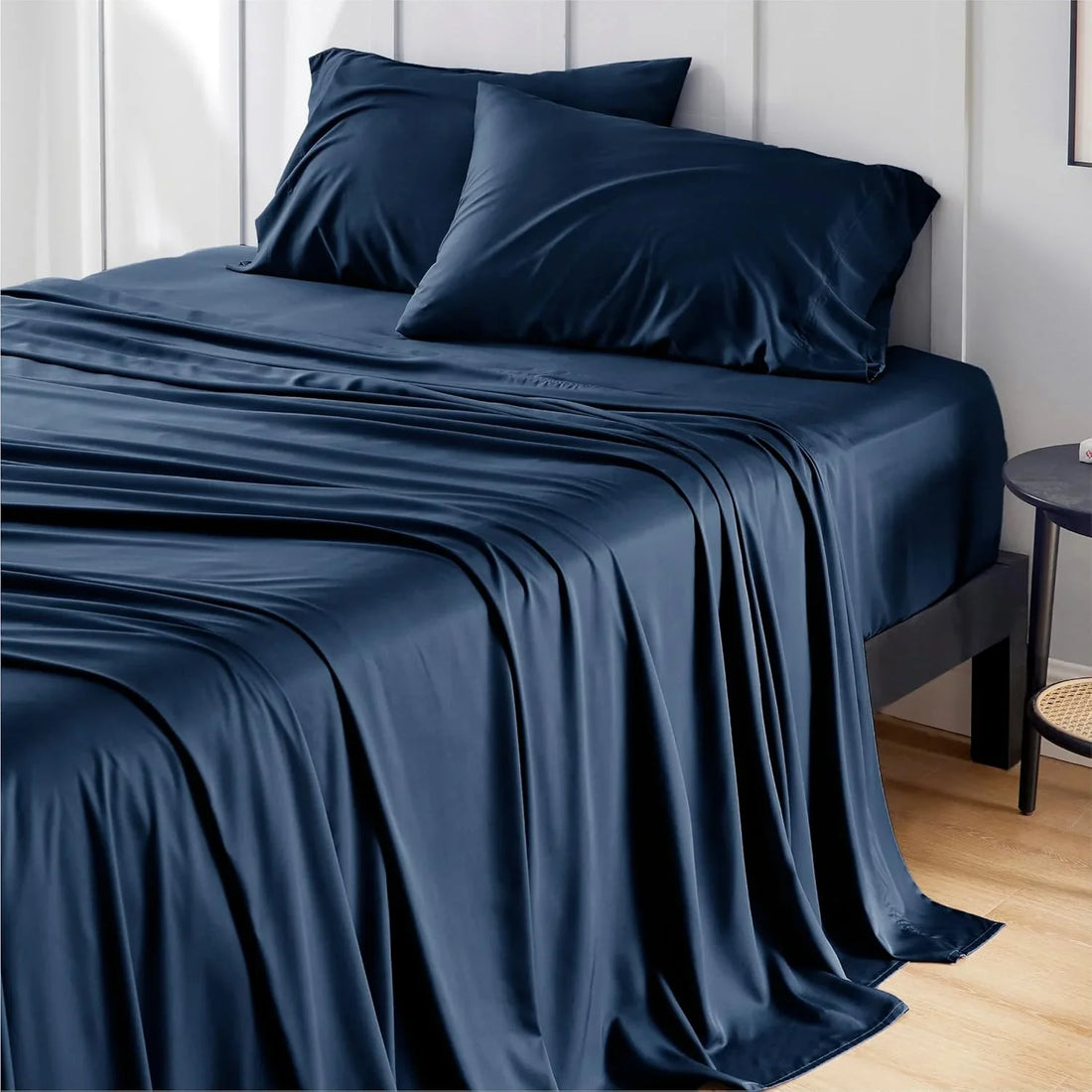 100% Cotton Bedsheet- Navy Blue
