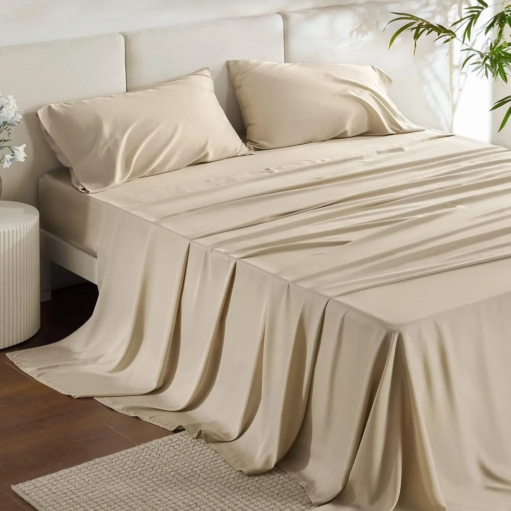100% Cotton Bedsheet- Beige