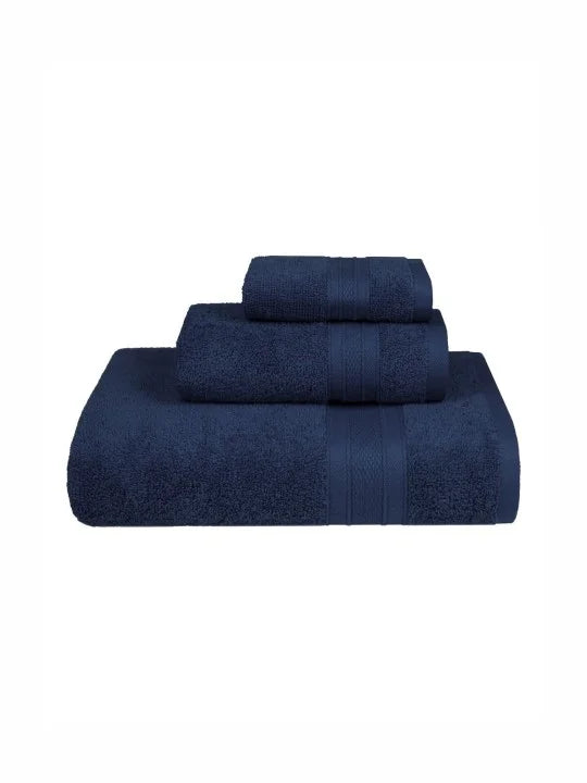 3 PCs Towel Pack-Navy