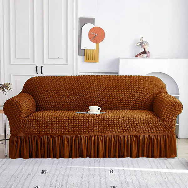 Bubble Sofa Cover- Copper Brown