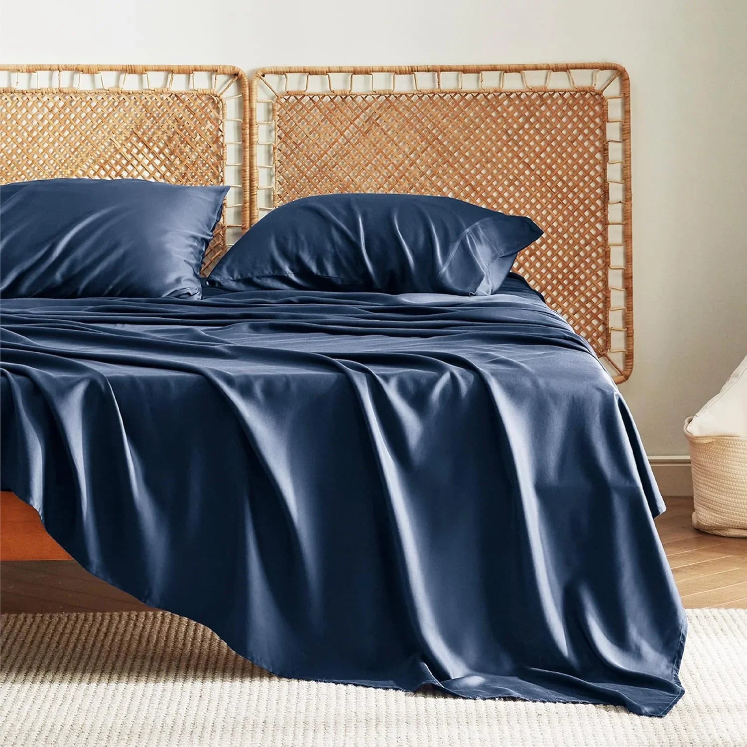 100% Cotton Bedsheet- Navy Blue