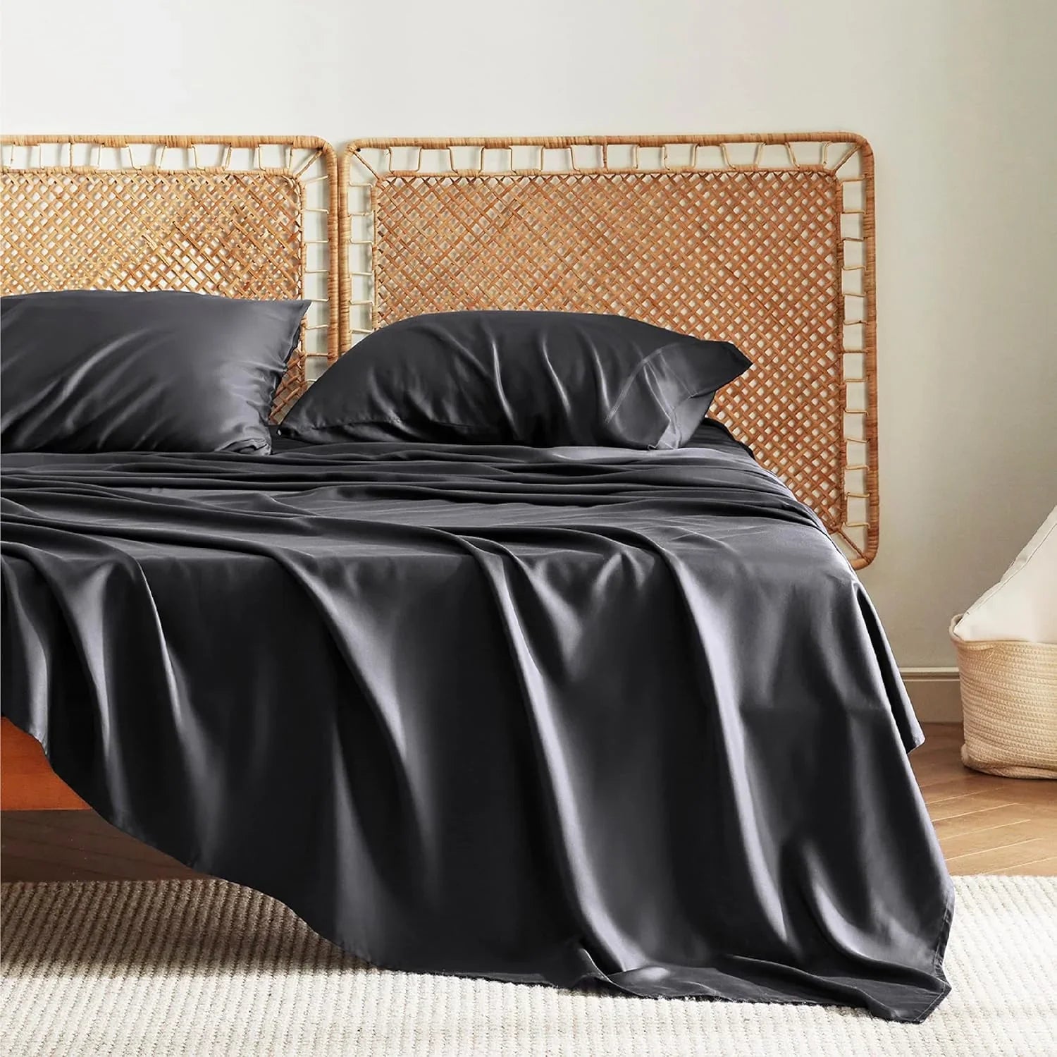 100% Cotton Bedsheet- Black