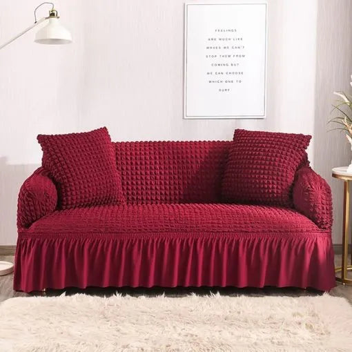 Bubble Sofa Cover- Maroon