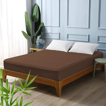 Terry Waterproof Mattress Protector-Brown