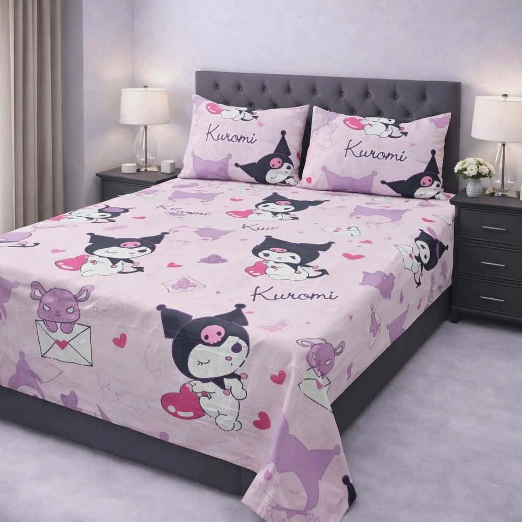 Kuromi Printed Bedsheet
