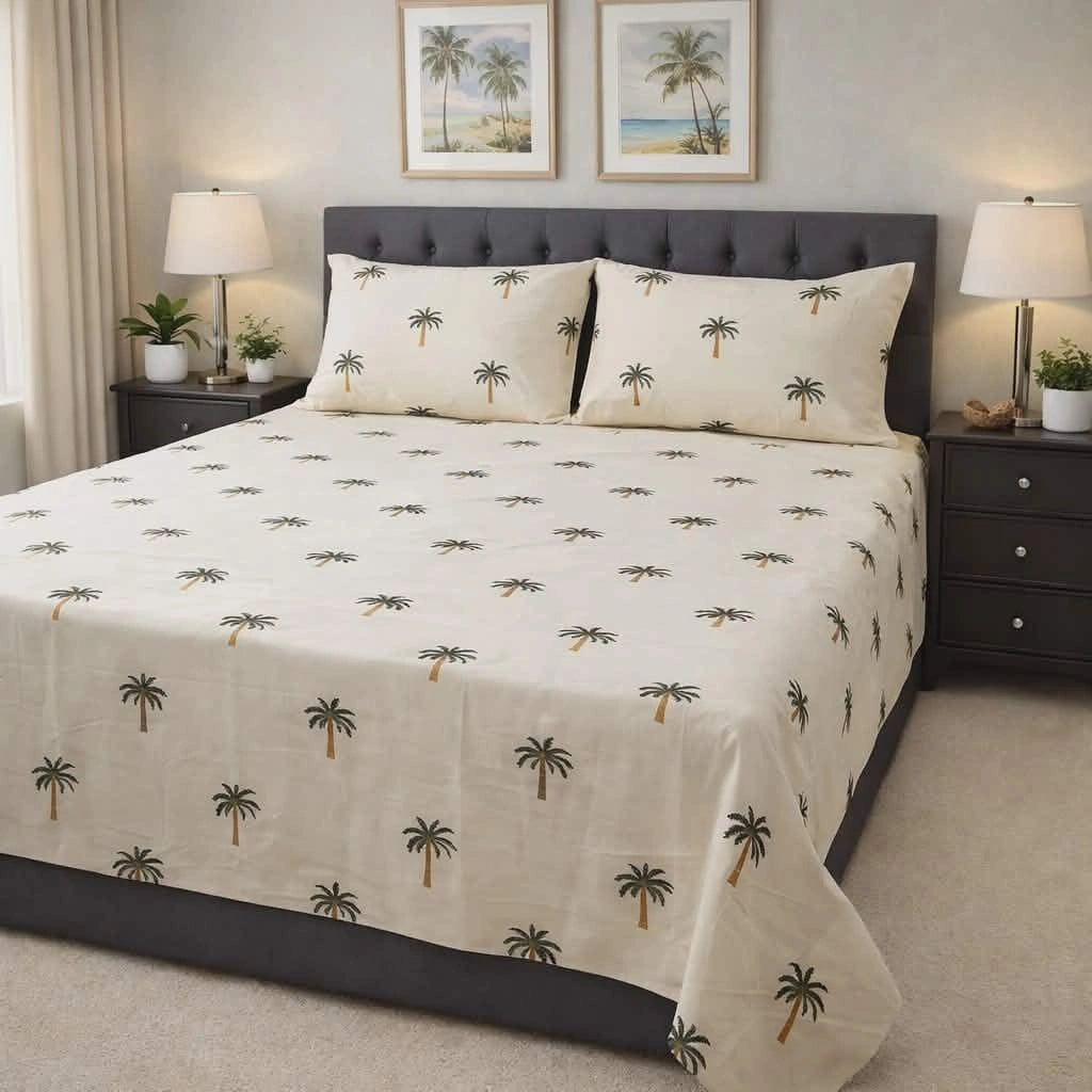 Palm Motive Bedsheet
