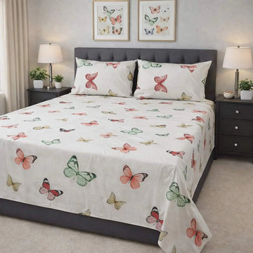 PAINTED WINGS BEDSHEET 3PCE