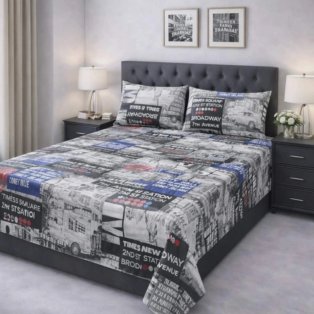 URBAN CITYSCAPE BEDSHEET