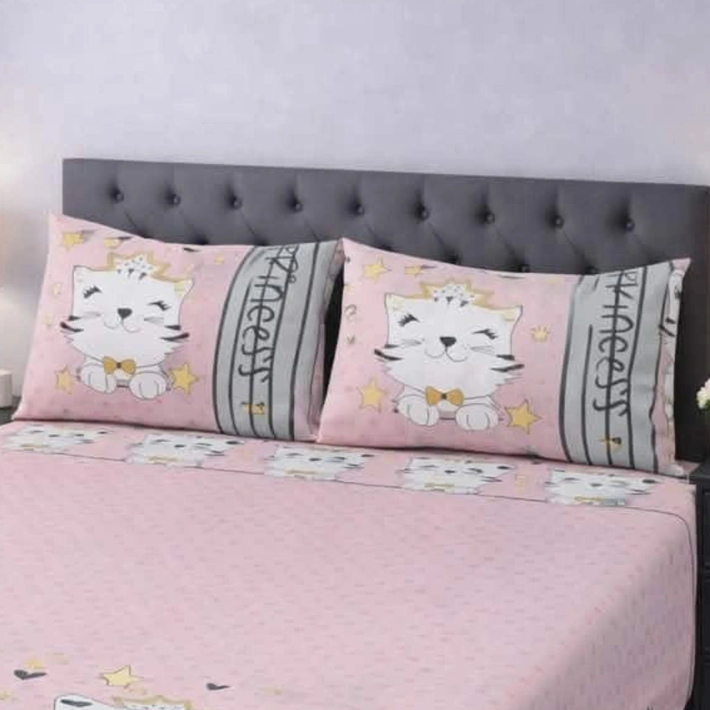 Kawaii Cute Cat Bedsheet
