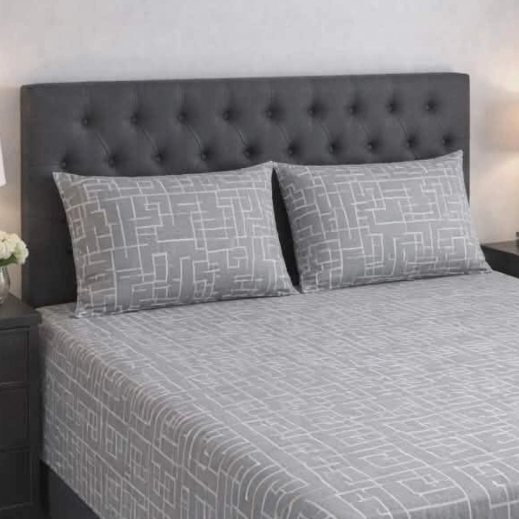 GREY LABYRINTH BEDSHEET