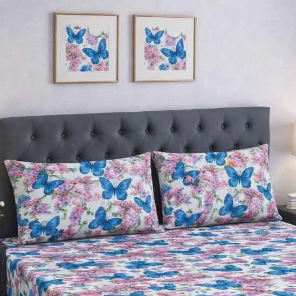 SAPPHIRE BUTTERFLY BEDSHEET