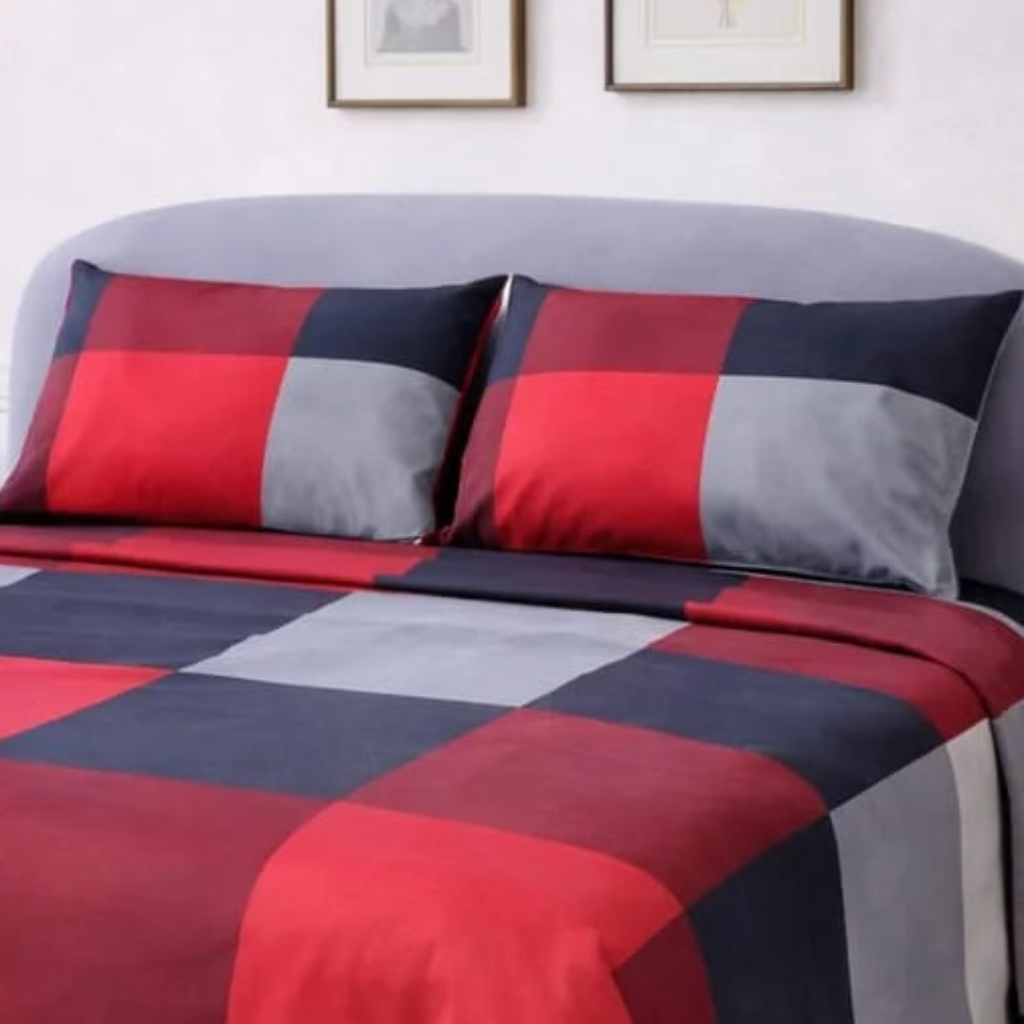 Royal Block Red Printed