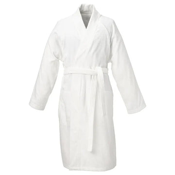 Cotton Bathrobe-White