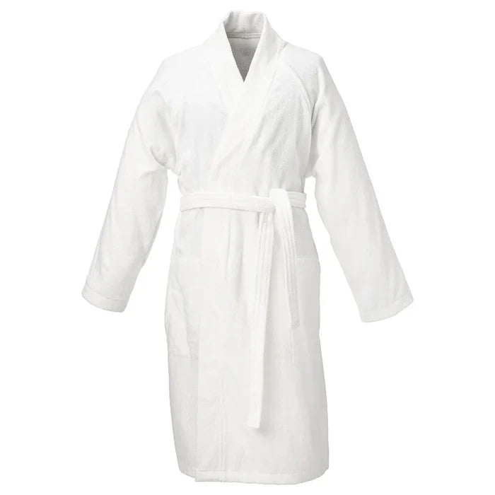 Cotton Bathrobe-White